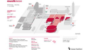 Musikmesse 2020 map