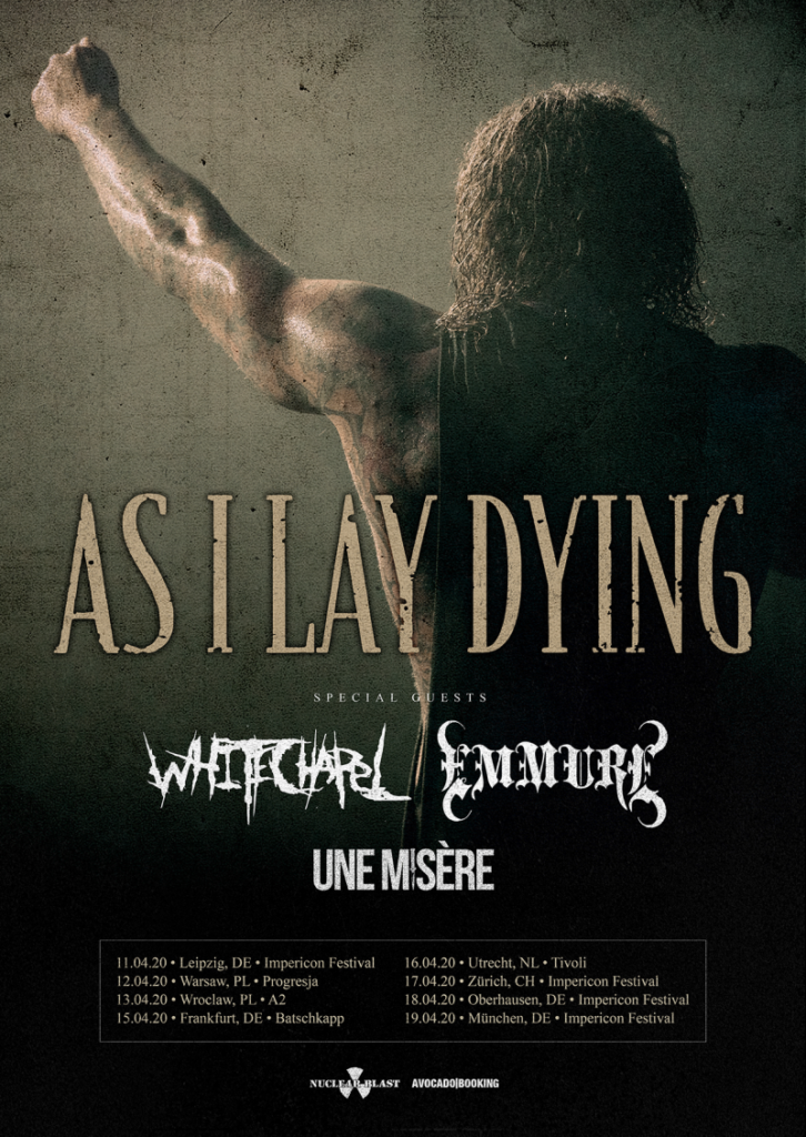 AS I LAY DYING I European Tour Dates Announced 2020 – Arrow Lords Of Metal