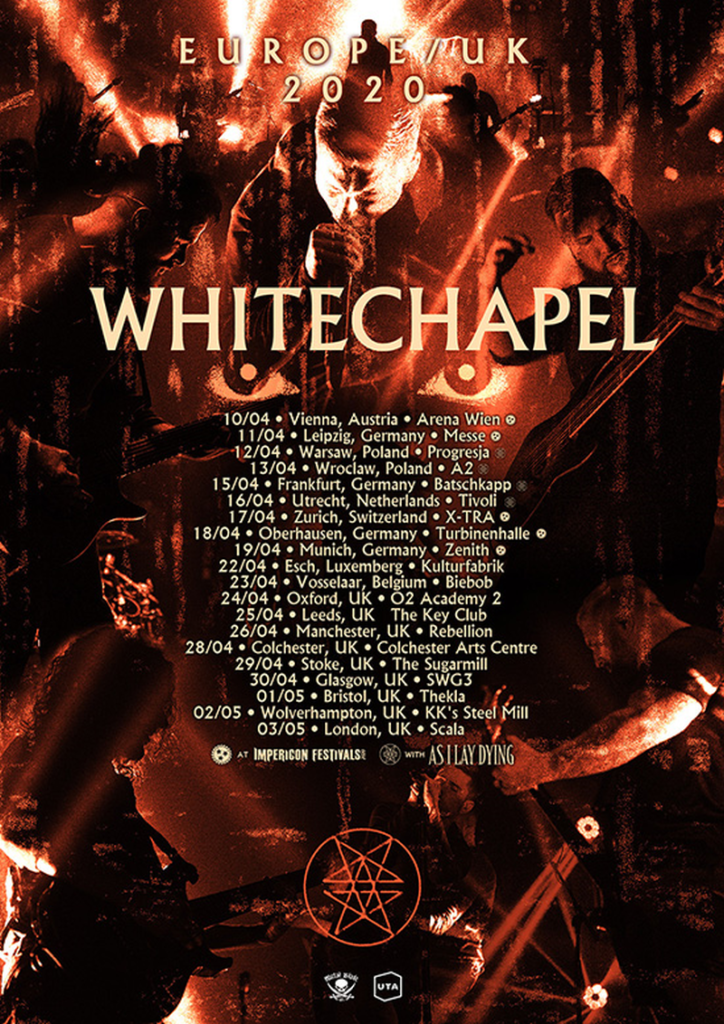 Whitechapel announces European tour for april 2020 Arrow Lords of Metal