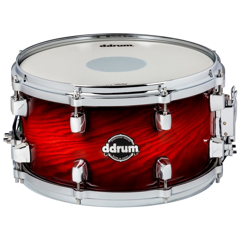 Dominion Ash Snare 7x13 Red Burst