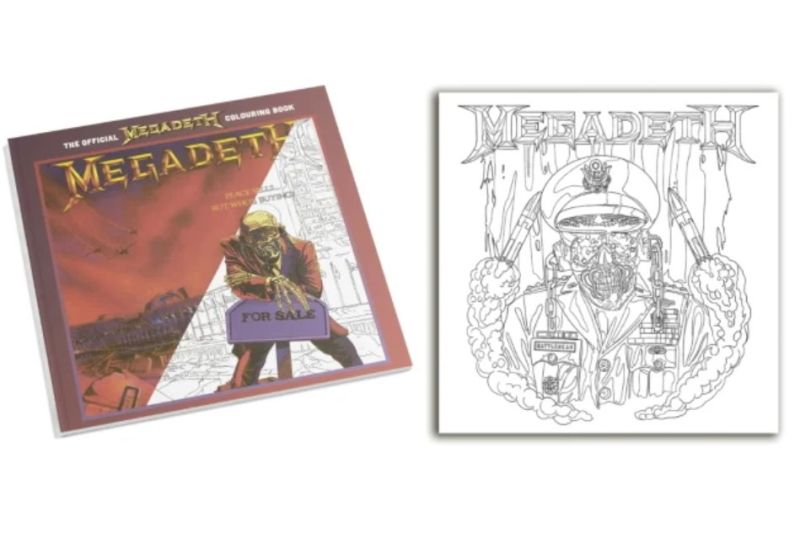 MEGADETH first official coloring book now available Arrow Lords of Metal