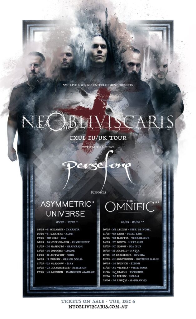 ne obliviscaris tour setlist