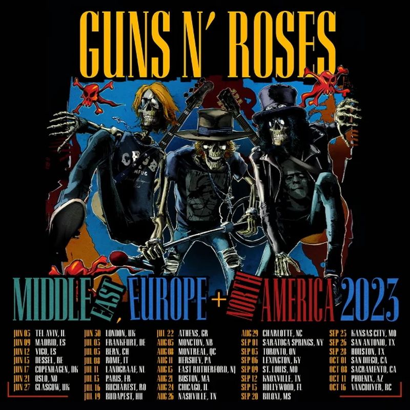 guns n' roses tour 2023 nederland