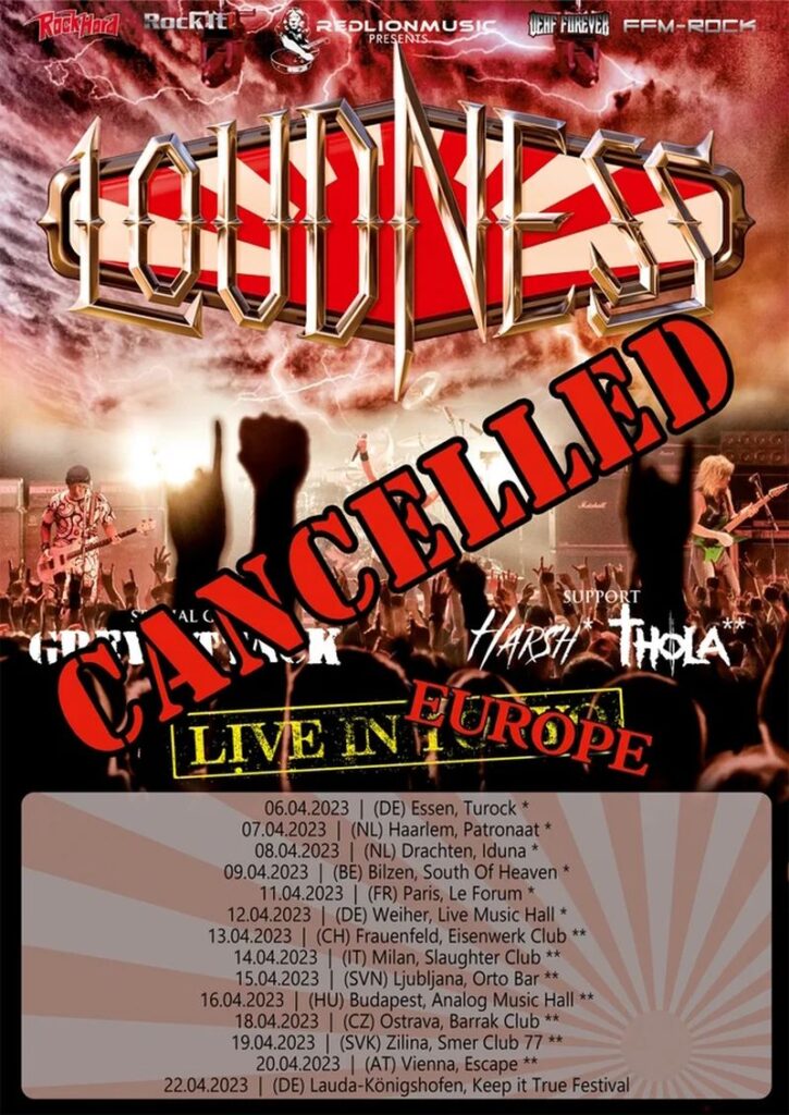 loudness cancels tour
