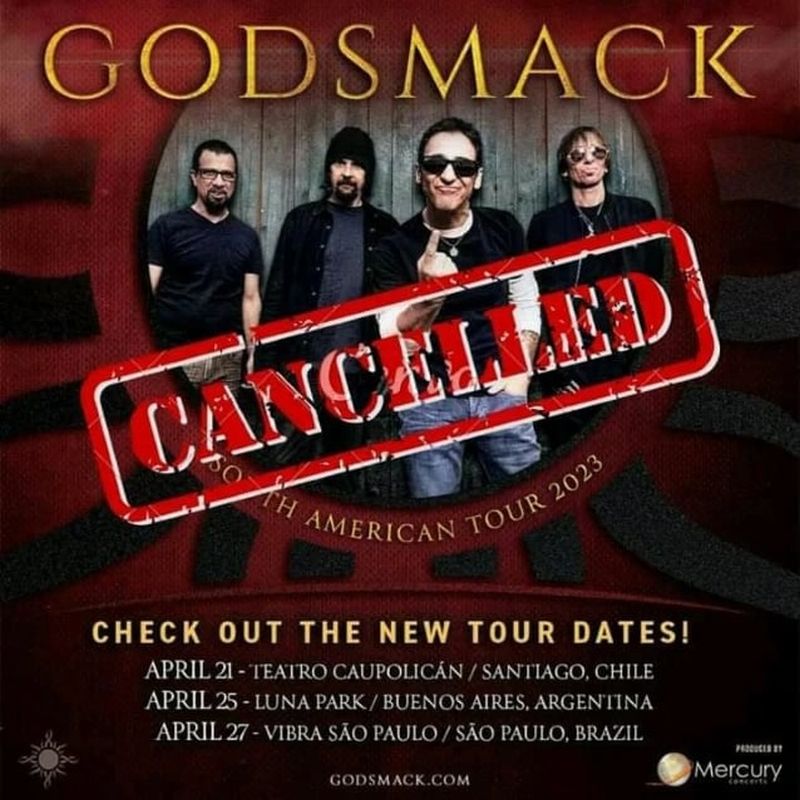 godsmack tour cancelled 2023