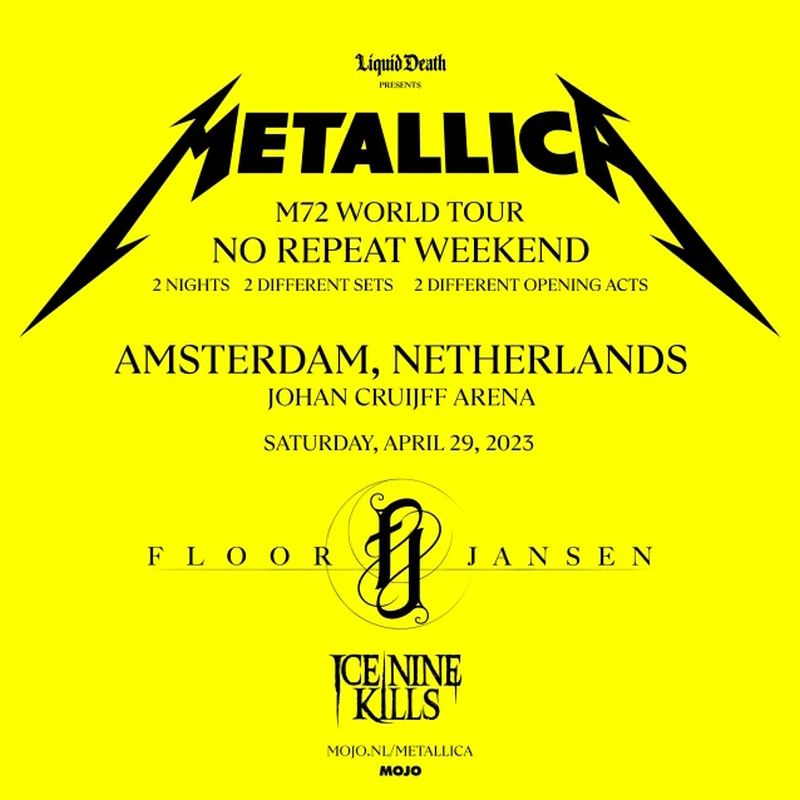 Watch METALLICA plays second show in Amsterdam Arrow Lords of Metal