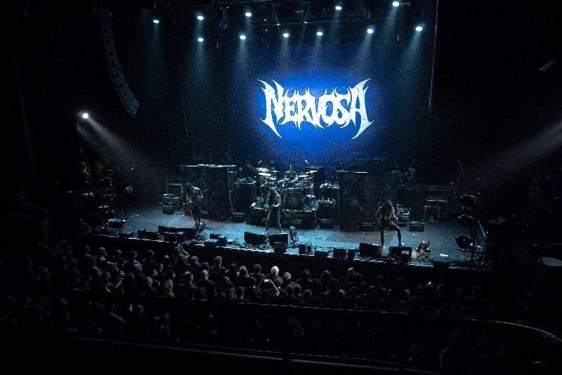 Nervosa op Thrash Of The Titans in TivoliVredenburg, Utrecht- 26 oktober 2025 - © Tim Biesterveld