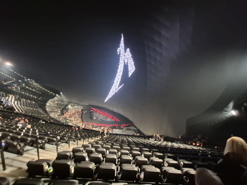 Metallica in The Sphere- Las Vegas 3 oktober 2026 - © Perry Boleij (telefoon)