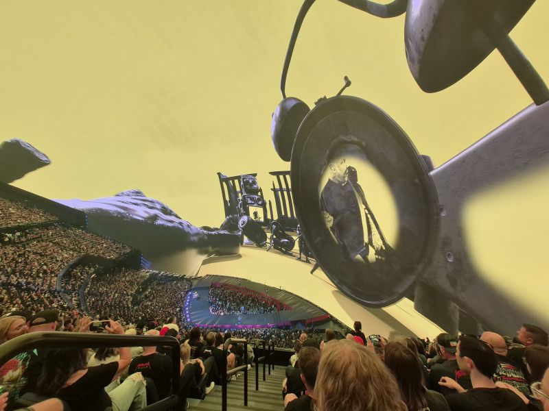 Metallica in The Sphere- Las Vegas 3 oktober 2026 - © Perry Boleij (telefoon)
